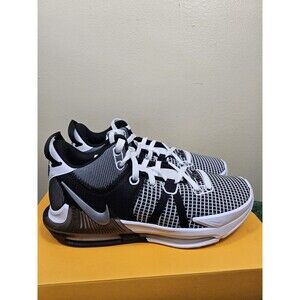 Nike Lebron Witness VII Shoes DM1123-100 White Silver-Black Men's Size 9